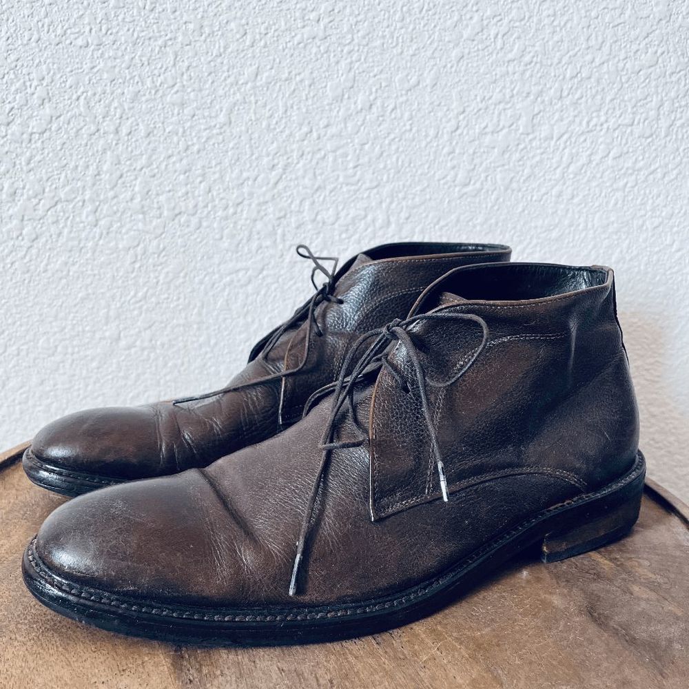 To Boot New York Adam Derrick Dark Brown Leather Chukka Boots Men's Size 11.5
